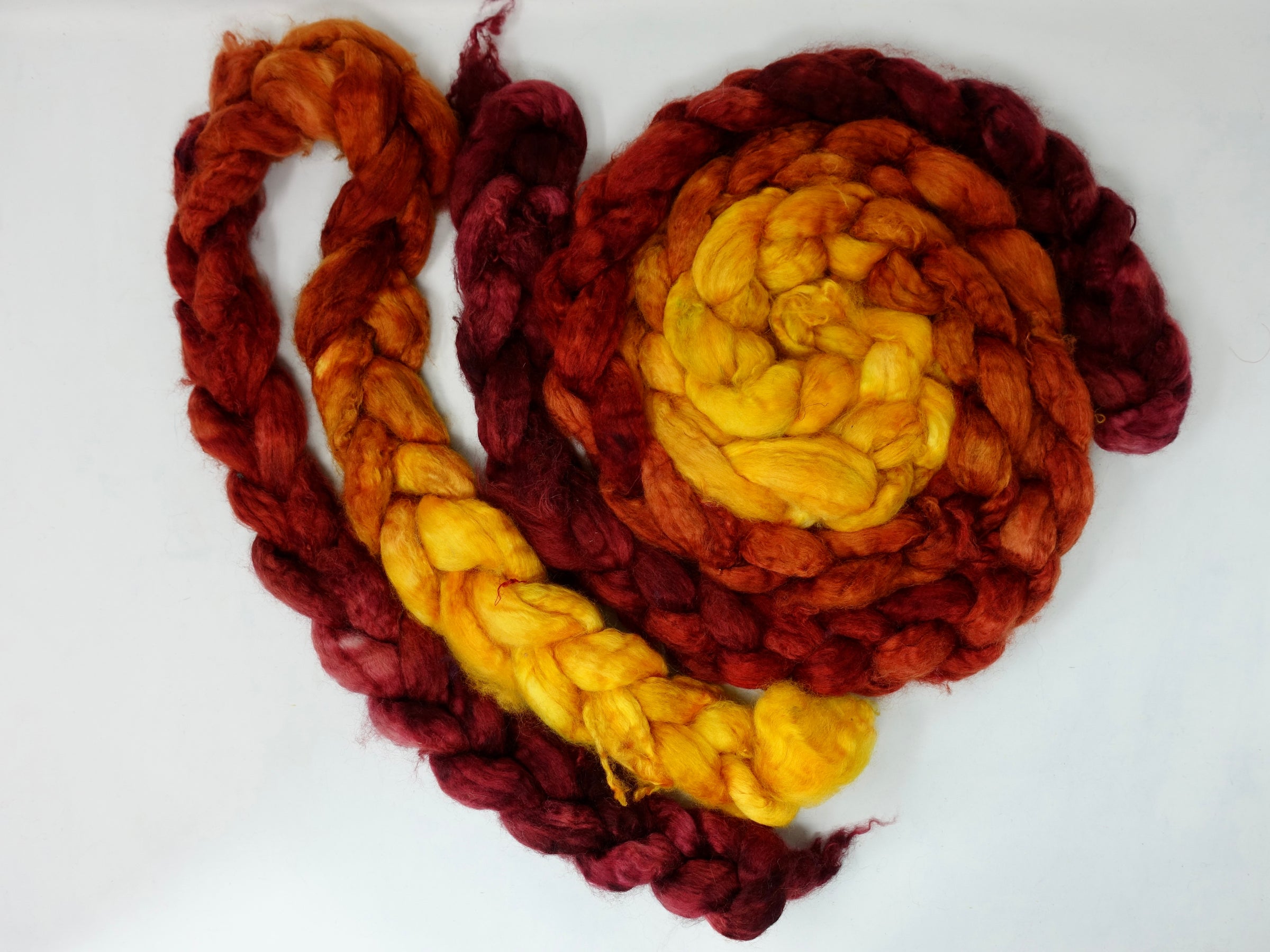 Mongolian Wool, Hand Dyed Gradient 100g