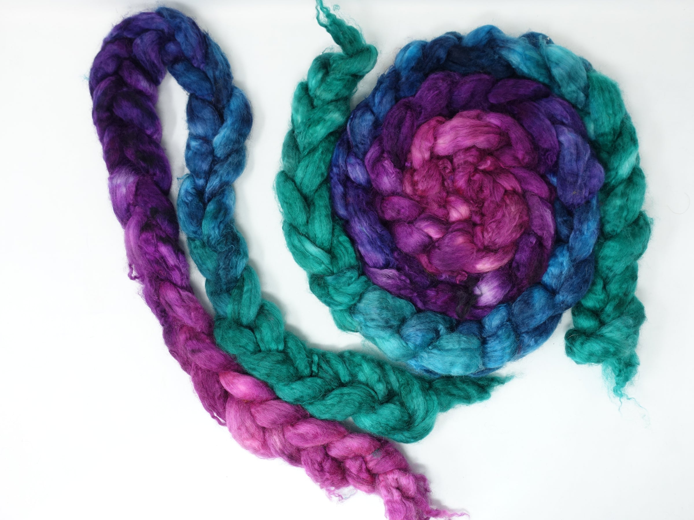 Mongolian Wool, Hand Dyed Gradient 100g