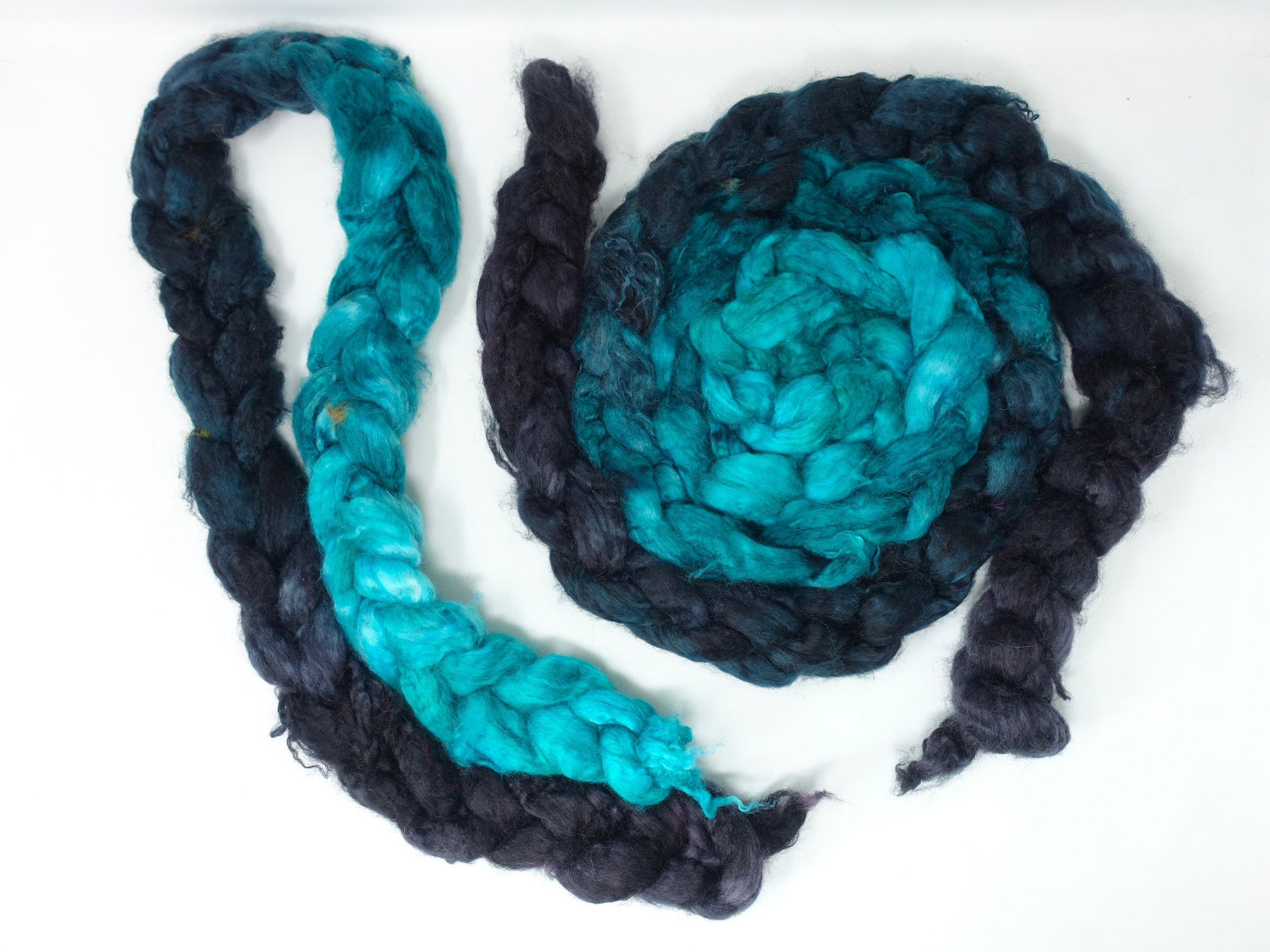 Mongolian Wool, Hand Dyed Gradient 100g