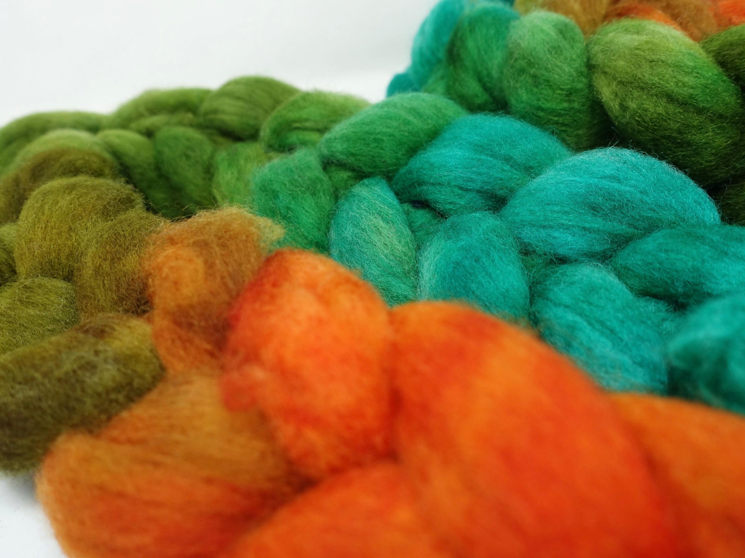 Cambrian Wool, Hand Dyed Gradient. Welsh x BFL Wool, 100g