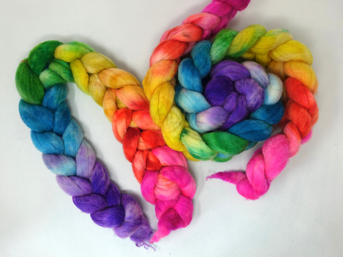 Cambrian Wool, Hand Dyed Gradient. Welsh x BFL Wool, 100g