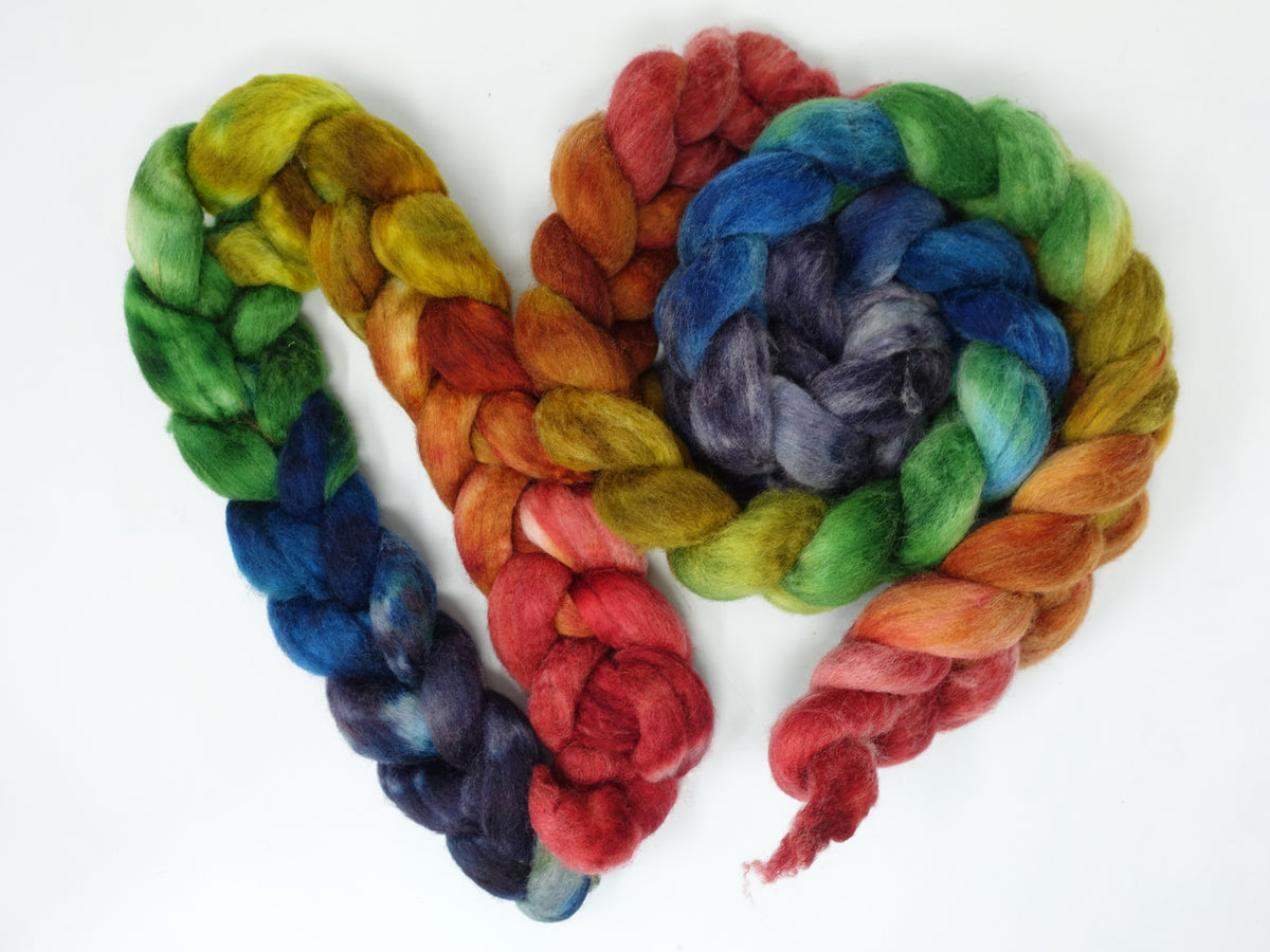 Cambrian Wool, Hand Dyed Gradient. Welsh x BFL Wool, 100g
