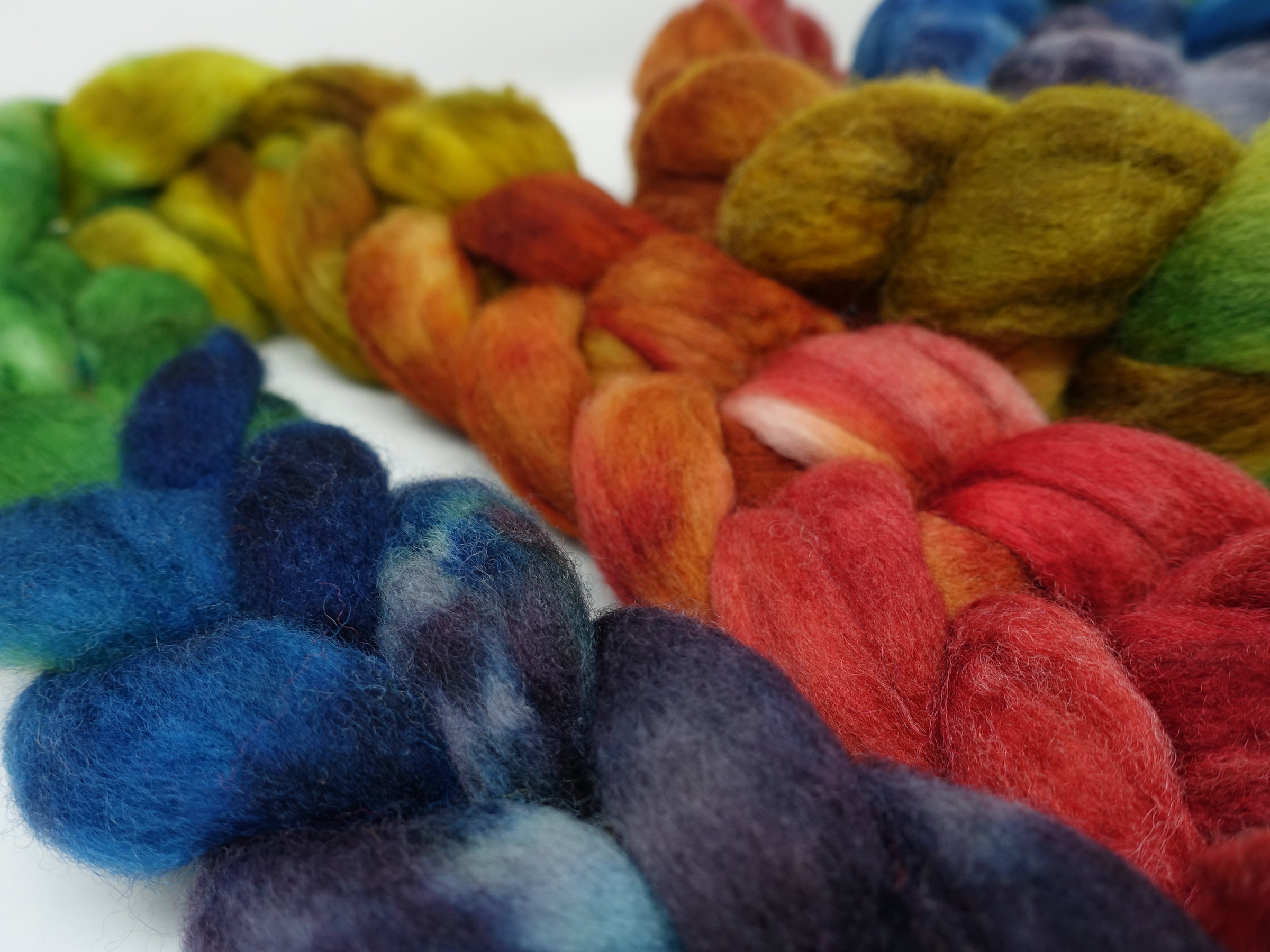 Cambrian Wool, Hand Dyed Gradient. Welsh x BFL Wool, 100g