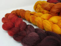 Cambrian Wool, Hand Dyed Gradient. Welsh x BFL Wool, 100g