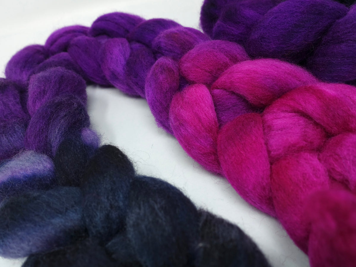 Cambrian Wool, Hand Dyed Gradient. Welsh x BFL Wool, 100g