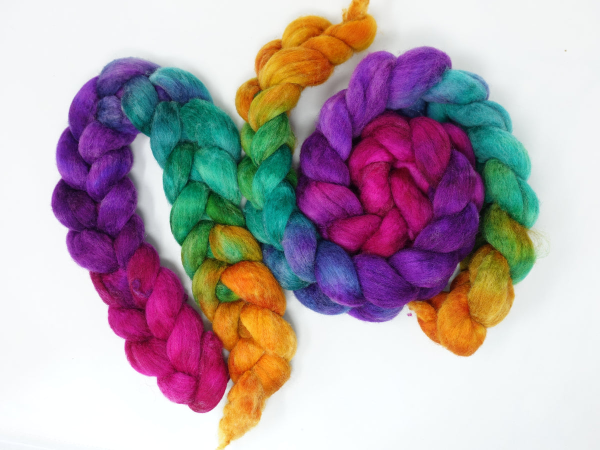 Cambrian Wool, Hand Dyed Gradient. Welsh x BFL Wool, 100g