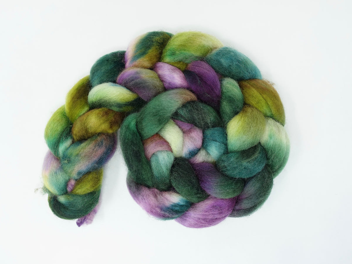 Cambrian Wool, Hand Dyed Variegated. Welsh x BFL Wool, 100g