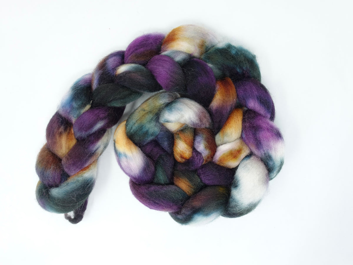 Cambrian Wool, Hand Dyed Variegated. Welsh x BFL Wool, 100g