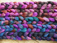 Fade Pack- Textured Blend, BFL, Manx Loaghtan, Sari Silk. 5 co-ordinating braids, Hand Dyed Wool, 500g