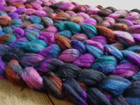 Fade Pack- Textured Blend, BFL, Manx Loaghtan, Sari Silk. 5 co-ordinating braids, Hand Dyed Wool, 500g