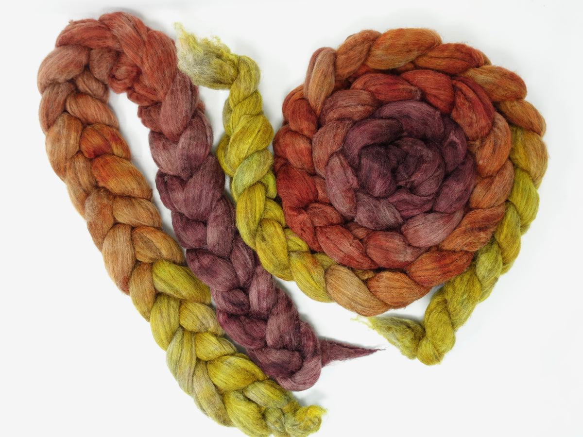 Polwarth & Yak. Hand Dyed Gradient. 100g