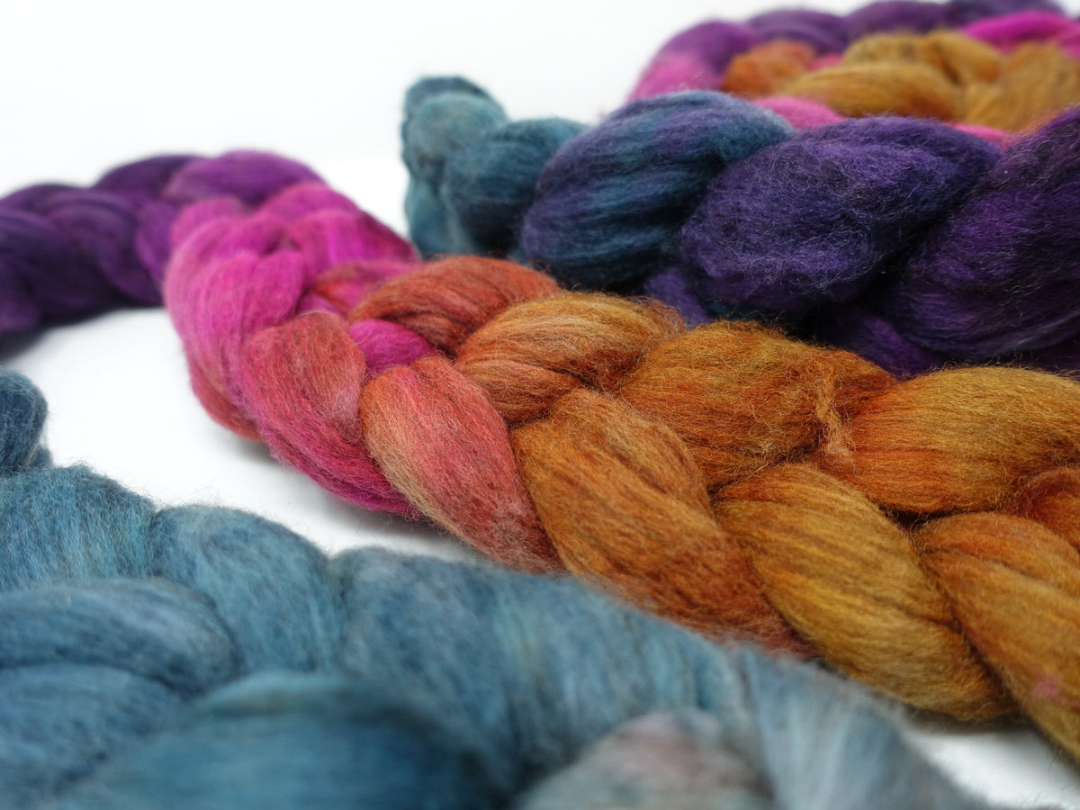 Polwarth & Yak. Hand Dyed Gradient. 100g