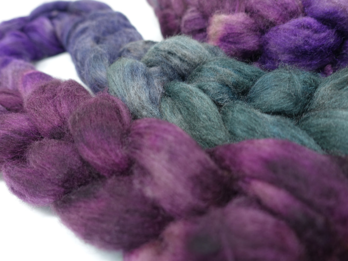Polwarth & Yak. Hand Dyed Gradient. 100g