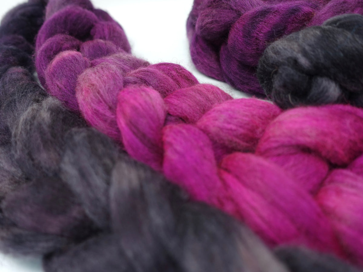 Polwarth & Yak. Hand Dyed Gradient. 100g
