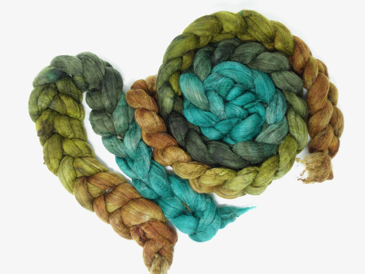 Polwarth & Yak. Hand Dyed Gradient. 100g