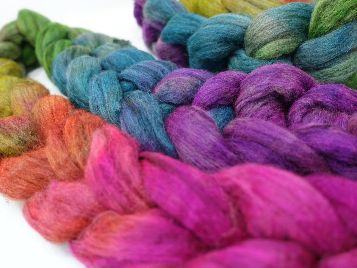 Polwarth & Yak. Hand Dyed Gradient. 100g
