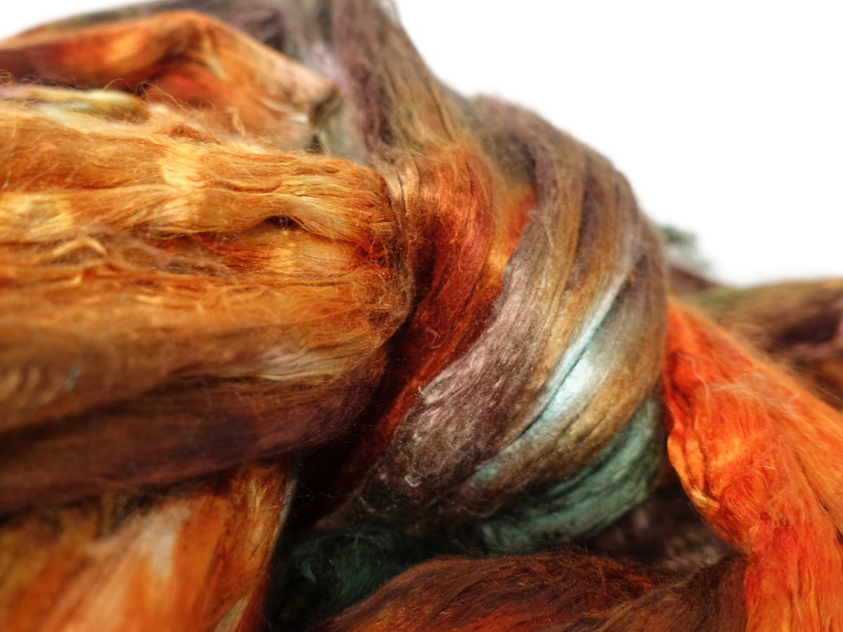 Silk Brick Variegated, Hand Dyed, 100g
