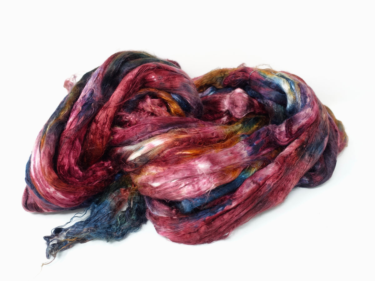 Silk Brick Variegated, Hand Dyed, 100g
