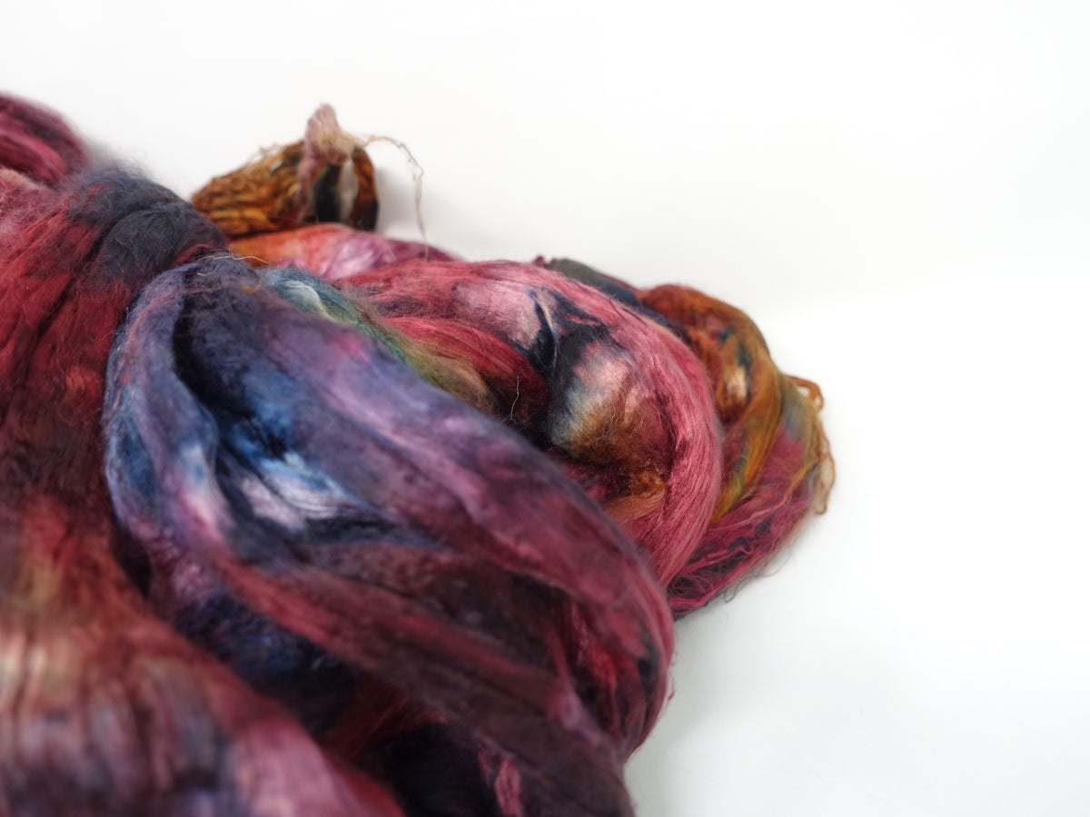 Silk Brick Variegated, Hand Dyed, 100g