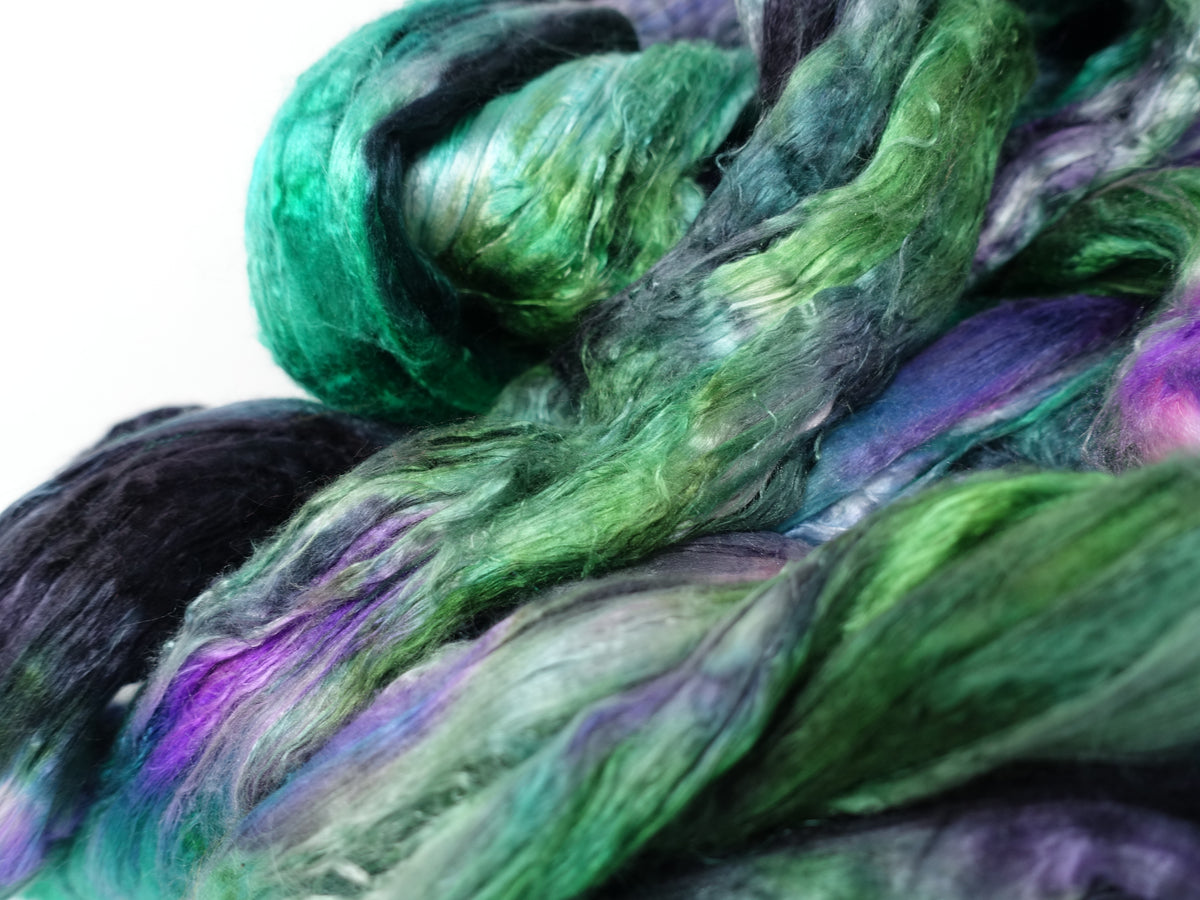Silk Brick Variegated, Hand Dyed, 100g