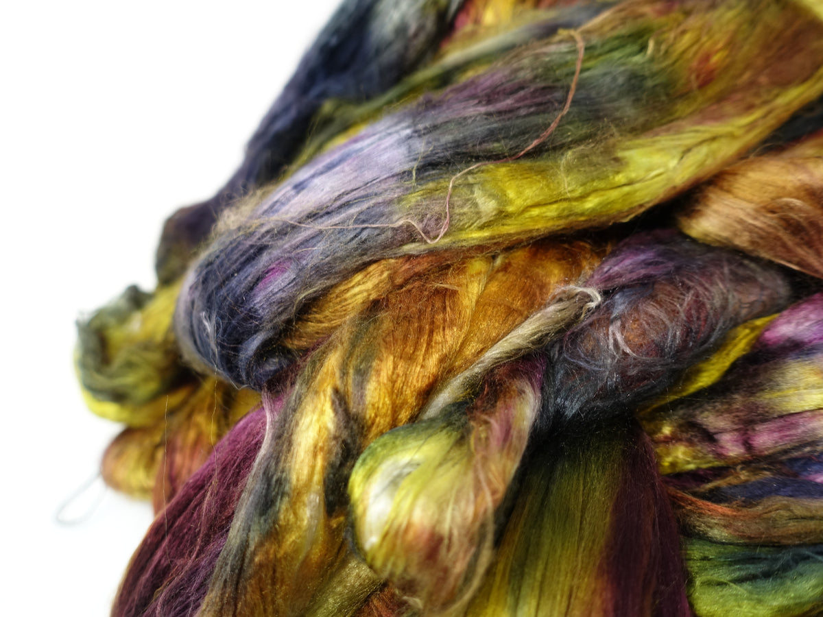 Silk Brick Variegated, Hand Dyed, 100g