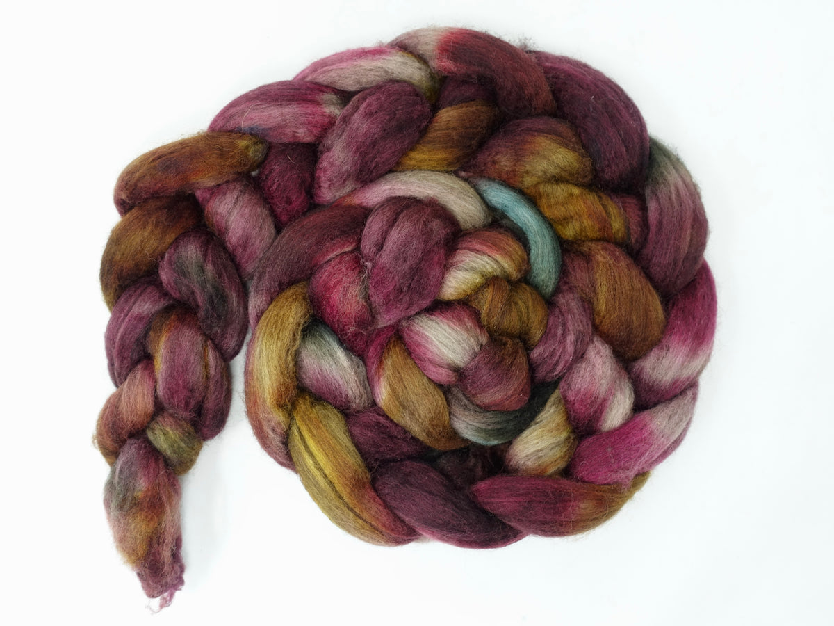 Polwarth & Yak. Hand Dyed Variegated. 100g