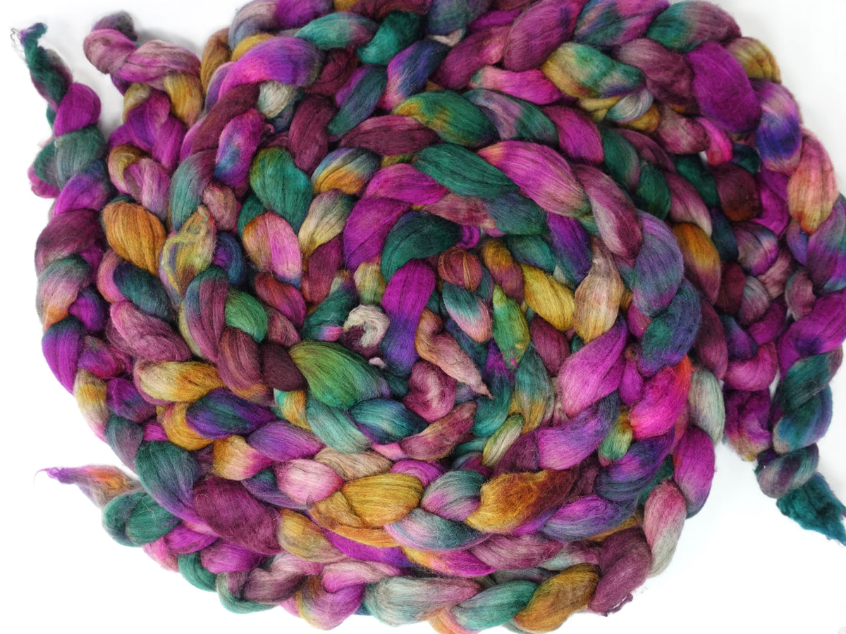 Polwarth & Yak. Hand Dyed Variegated. 100g