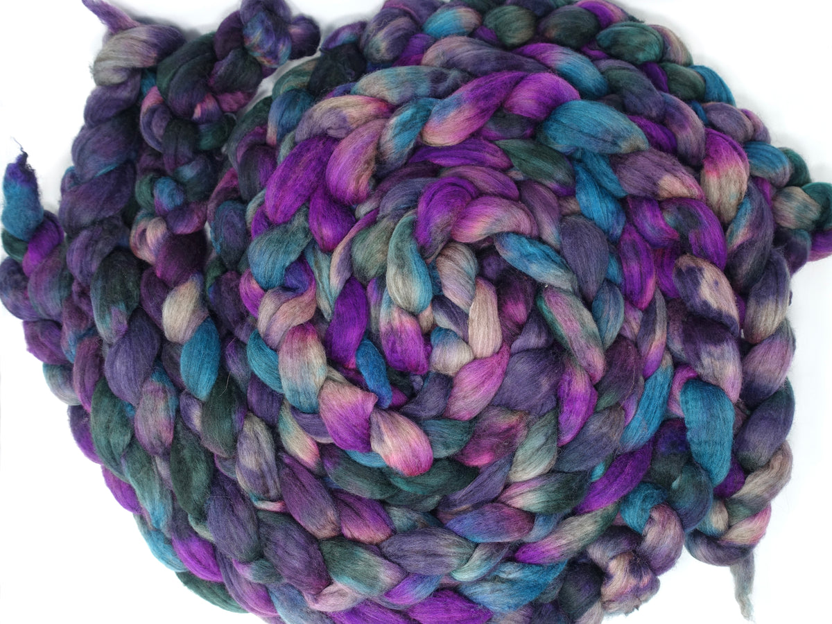 Polwarth & Yak. Hand Dyed Variegated. 100g
