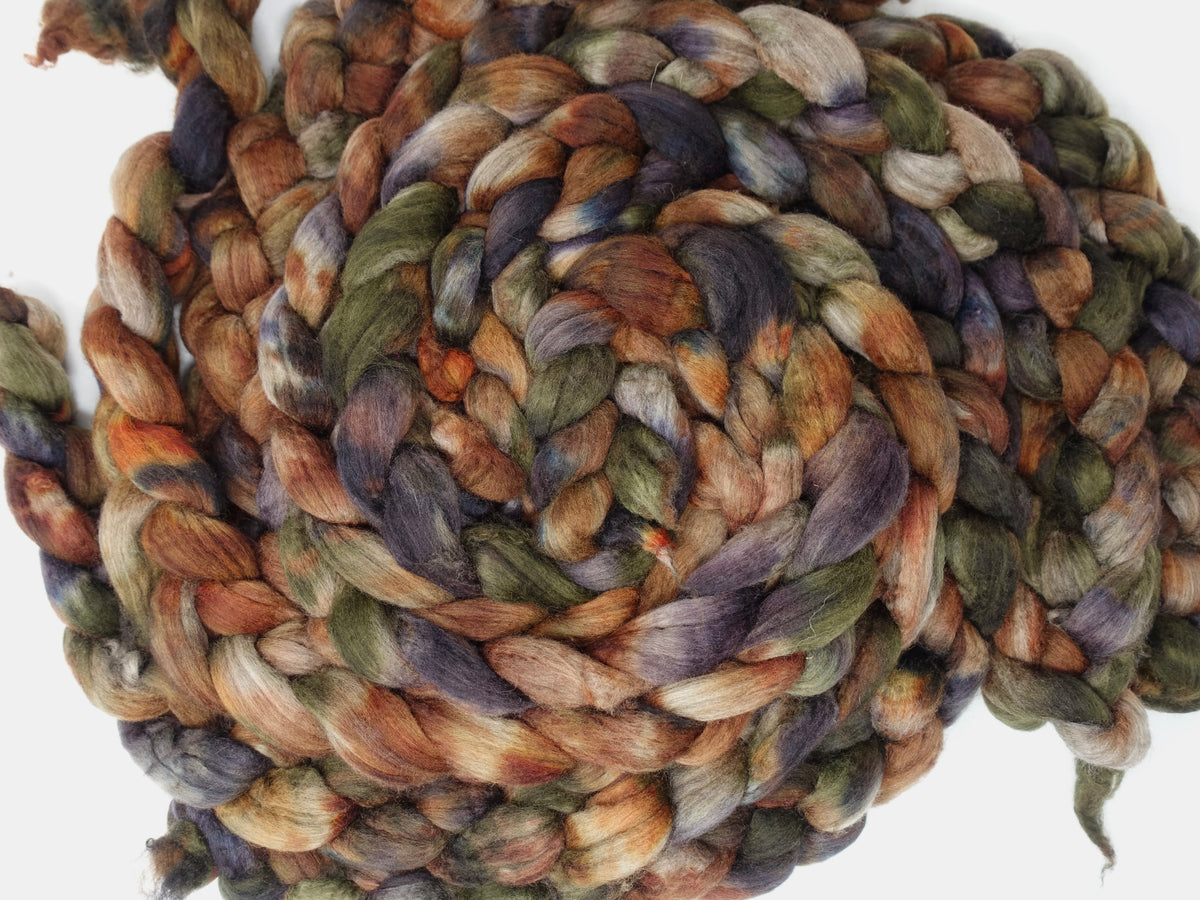 Polwarth & Yak. Hand Dyed Variegated. 100g