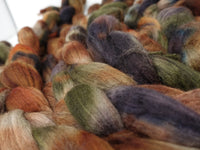 Polwarth & Yak. Hand Dyed Variegated. 100g