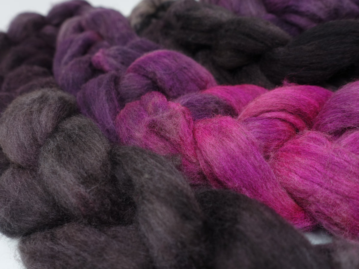 Polwarth & Yak. Hand Dyed Gradient. 100g