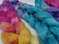 Romney, Silk & Linen. Hand Dyed Gradient - 100g