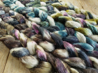 Fade Pack- Romney, Silk & Linen, 5 co-ordinating braids, Hand Dyed Wool, 500g