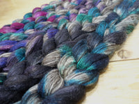 Fade Pack- Zwartbles & Silk, 5 co-ordinating braids, Hand Dyed Wool, 500g
