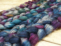 Fade Pack- Zwartbles & Silk, 5 co-ordinating braids, Hand Dyed Wool, 500g