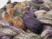 Zwartbles & Silk. Hand Dyed Variegated.  100g