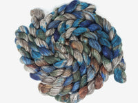 Zwartbles & Silk. Hand Dyed Variegated.  100g