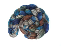 Zwartbles & Silk. Hand Dyed Variegated.  100g