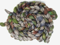 Zwartbles & Silk. Hand Dyed Variegated. 100g