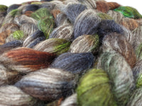 Zwartbles & Silk. Hand Dyed Variegated. 100g