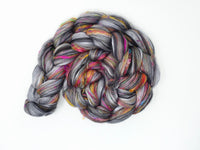 Graphite - Pigments- Merino, Sari Silk, Mulberry Silk & Llama. 100g