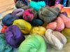 Bits of Biffle, Hand Dyed BFL Combed Top, 100g, Assorted Colour goodie bag