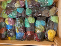Bits of Biffle, Hand Dyed BFL Combed Top, 100g, Assorted Colour goodie bag