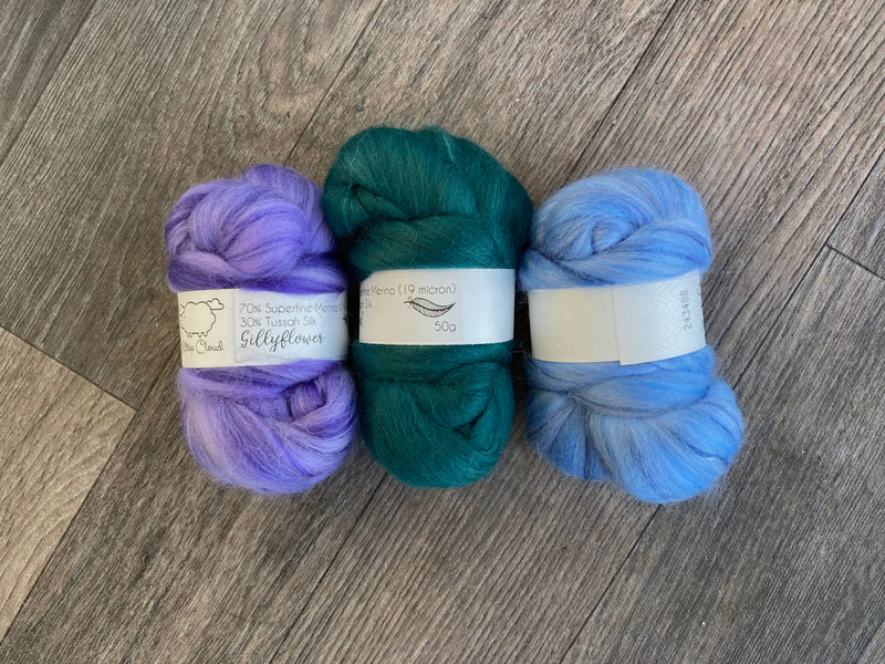 French Lavender Merino & Silk Bundle