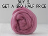 Orchid- Superfine 19 micron Merino & Tussah Silk, 70-30 blend. 50g (DHG)