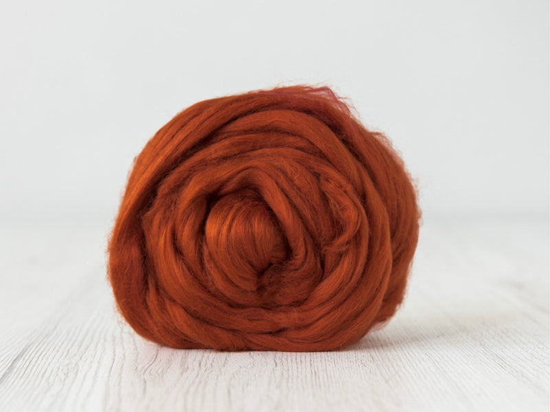 Rust- Cotton Sliver- 50g & 100g (DHG)