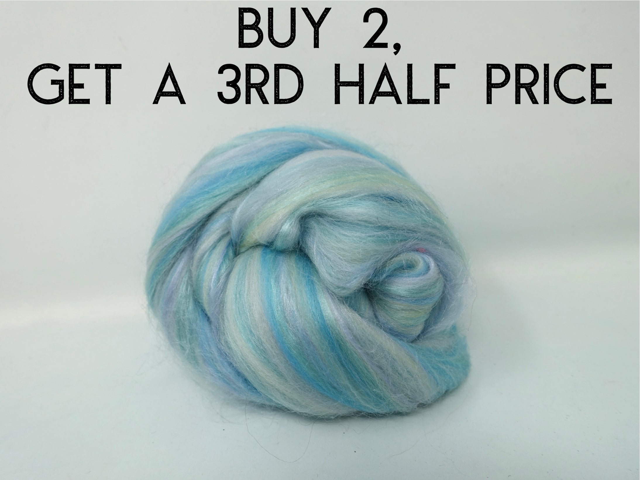 Sea Foam Superfine Merino & Tussah Silk- Tour de Fleece. 50g (DHG)