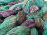 BFL, Alpaca & Seacell. Hand Dyed Variegated 100g
