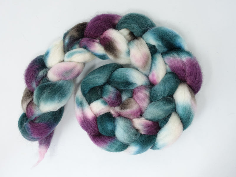 Cambrian Wool, Hand Dyed Variegated. Welsh x BFL Wool, 100g.