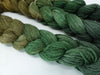 Hand Dyed Gradient Warp- Polwarth, Yak & Silk ~400m per 100g. 150 ends. ~2.3m or 4.8m length